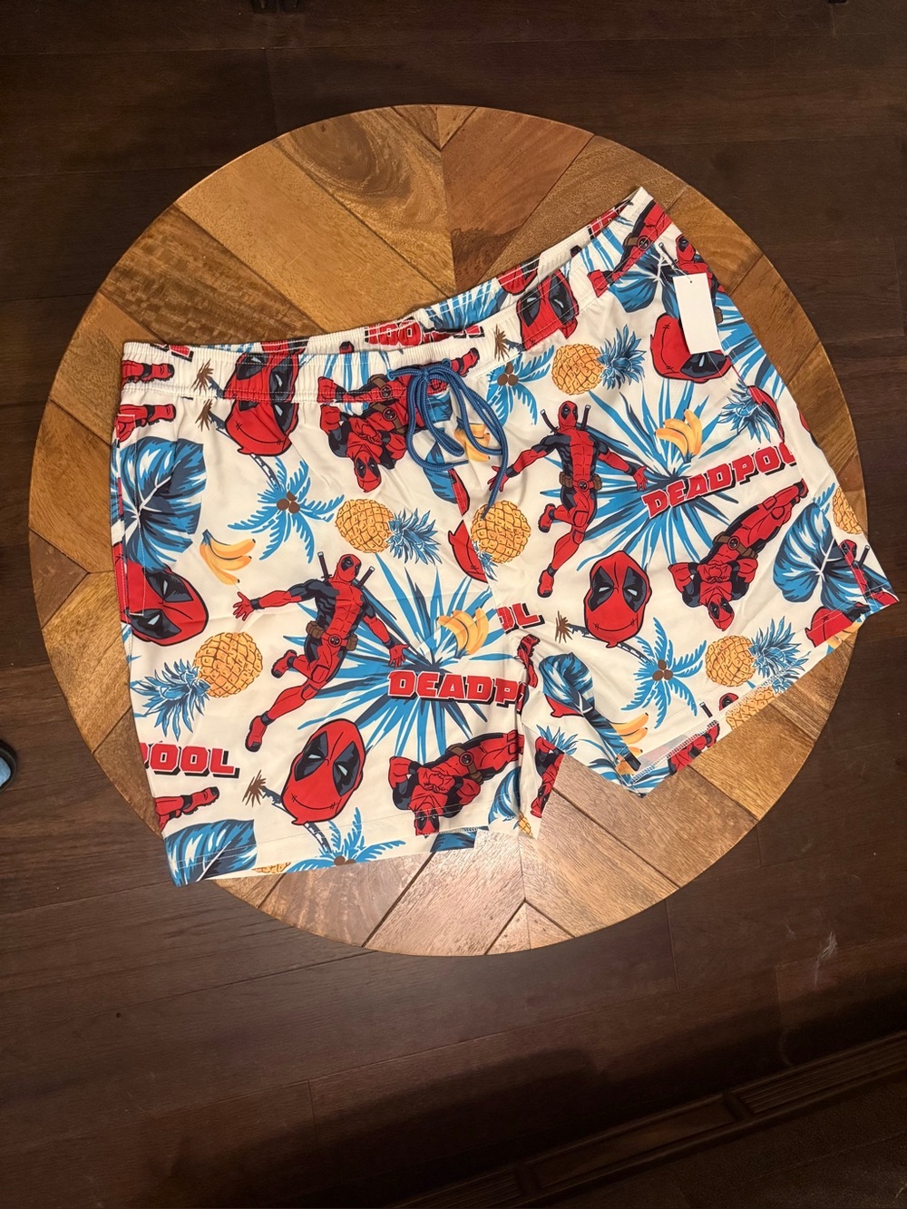 Marvel Deadpool Tropical Print Swim Trunks Men’s XL